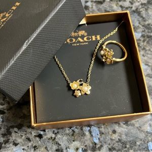 Coach Necklace/Ring Set